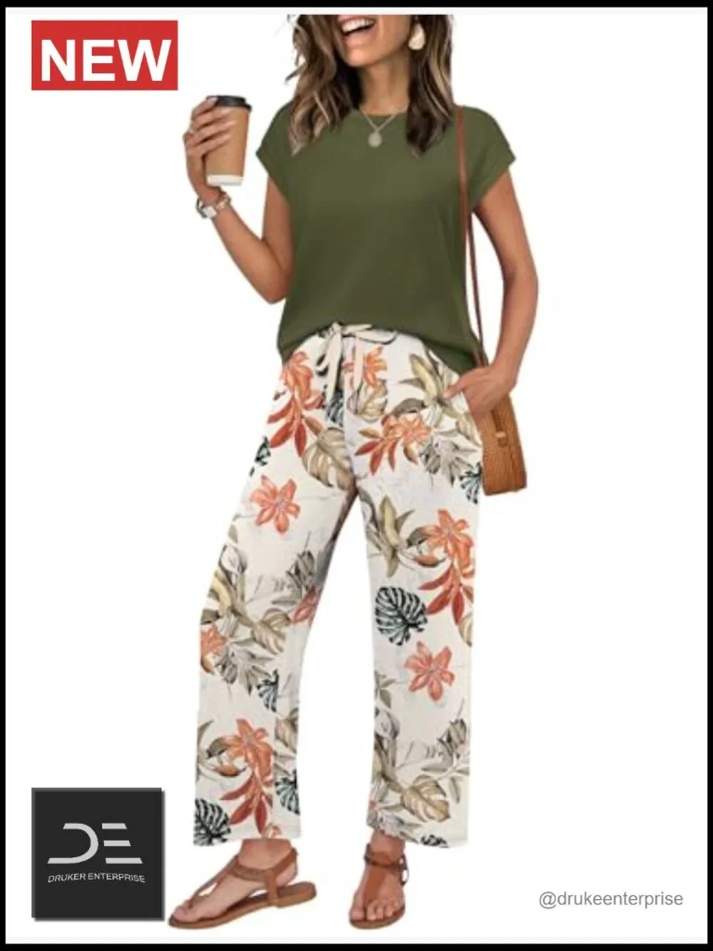 Two Piece Sets Lounge Wear Matching Clothing Sets Cap Sleeve Wide Leg Pants Sets
